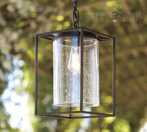 iron glass chain pendant lamp ceiling light garden
