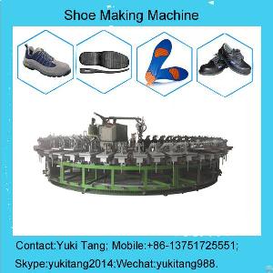 Single / Double Density Shoe Sole Pu Pouring Machine