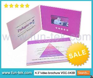 Custom Printed Video Brochure 4.3 Inch Screen Fit For Company Profile And Product Display Vgc-043b