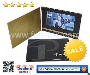 Luxury Products Companies Use Touch Screen Video Brochure Vgc-070t To Attract Customers