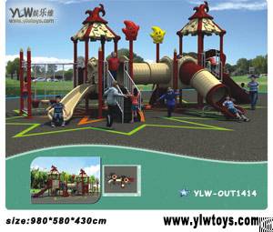 New Outdoor Amusement Playground For Parks / Schools Plastic Playground