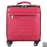 Hot Sale Fashion 20 24 28inch Pu Trolley Luggage
