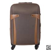 Soft Luggage In Coffee Polyester Luggage Case