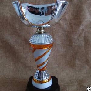 Silver Gold Round Ceramic Sports Trophies, Recognition Awards