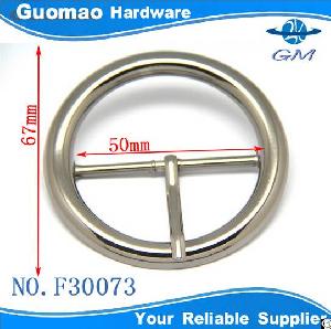 50mm gunmetal thin round bar buckle