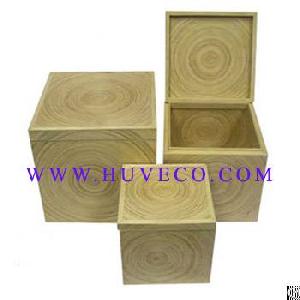 High Quality Bamboo Storage Box Set