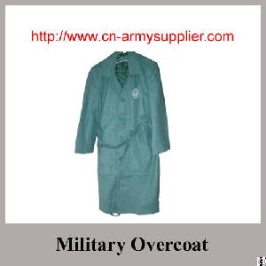 Khaki Army Green Navy Blue Desert Wool Acrylic Polyester Military Wool Overcoat Army Greatcoat