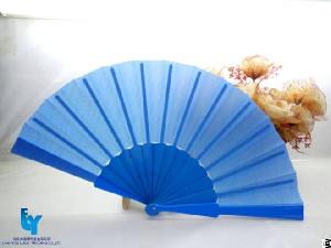 Handcraft Fabric Hand Fan High Quality Bamboo Fan For Wedding And Gifts