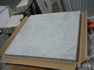 Carrara White Marble Honeycomb Panel Tiles