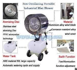 High Quality Non-oscillating Standing Misting Water Spray Centrifugal Blower Ventilator Draught Fan