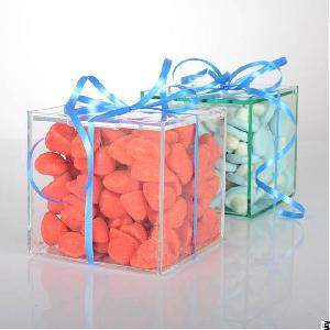 modern acrylic sweet display cubes wedding parties