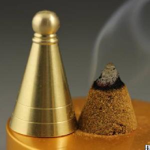 3 5cm copper incense cone tower mould tool powder supper diy