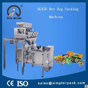 Four Electric Scales Automatic Pre-made Ziplock Bag Packing Machine