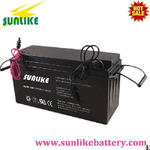 12v150ah Deep Cycle Rechargeable Gel Battery For Solar Power
