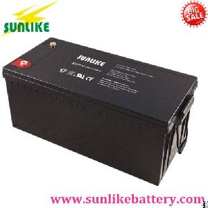 Solar Gel Battery 12v200ah Storage Battery With 20years Life