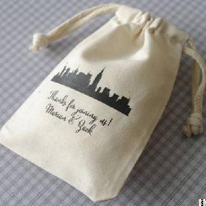 Jewelry Cotton Pouch / Gift Bag / Muslin Drawstring Bags