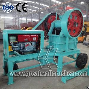 Small Portable Diesel Engine Crusher For 16 T / H Concrete Crushing Plant
