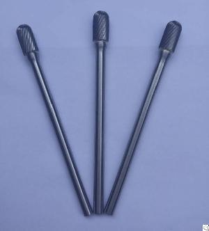 Sc-5l6 Cylinder Shape Burs With Radius End With Long Shank Solid Carbide