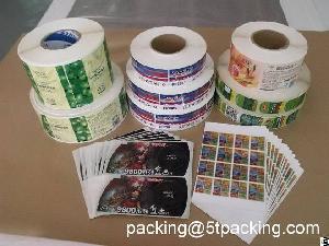 Gravure Printing Plastic Adhesive Labels For Mass Printing Production