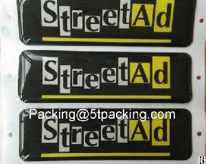 Silk Screen High Quality Streetad Resin Stickers