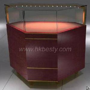 Classic Jewelry Display Counter With Ultra-white Glass