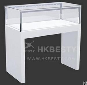 Elegant Jewelry Store White Small Wooden Showcase