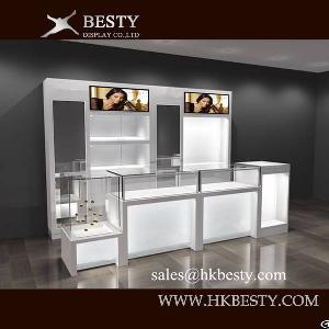 wooden jewelry store furniture