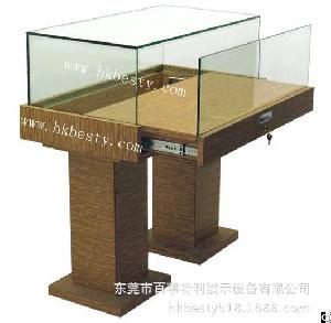Veneer Display Shocase With Tempered Glasses And Lock