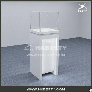 glossy jewelry display case led ligthing