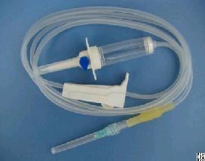 Demo Medical Disposable 62 Dripchamber Iv Infusion Set With Needle Ce Iso 13485 Certificated