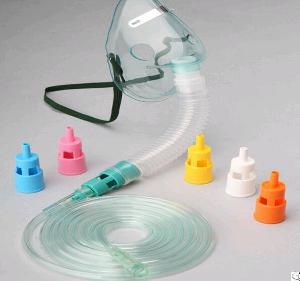 Demo Medical Respiratory Prod Venturi Oxygen Mask With 6 Diluters For Clinical Nebulizer Oxygen Mask
