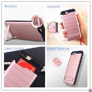 Brushed Finish With Multi-functions Phone Cover For Iphone