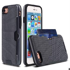 Woven Pattern Design Phone Case With Pc And Tpu