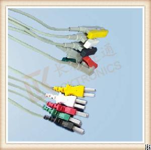 Spacelabs Trulink Ecg Leadwires, Cable 5 Leads, Grabber, Iec, Ck-e320-c5i