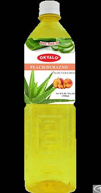 Okyalo Aloe Vera Drink With Peach Flavor 1.5l, Okeyfood