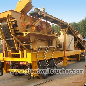 Y3s1548y900 Mobile Crushing Plant For Sale In 80 T / H Malaysia