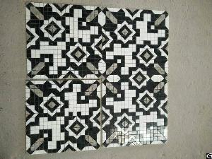 Black And White Marble Mosaic Panel