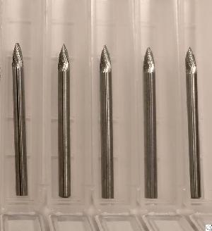 Sg Type Tree Shape Burs With Pointed End Solid Carbide