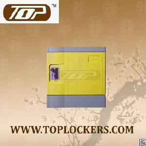 Six Tier Recyclable Lockers Abs Plastic, Yellow Color