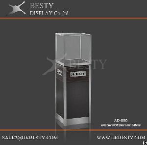 Aluminium Tower Display Showcase For Jewelry Shop