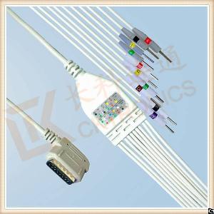 Cable Assembly Tpu White Ecg Cable Price Forpatient