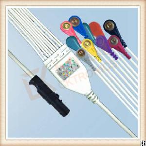 Excellent Quality And Factory Supply Burdick Eclipse Quinton Atria One Piece Ecg Cable, Snap, Aha