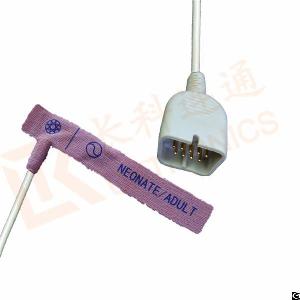 Factory Supply Nihon Kohden 9 Pin Disposable Spo2 Sensor, Neonate Adult, 0.9m