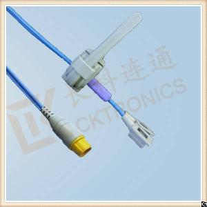 Good Quality Mek 8 Pin Reusable Spo2 Sensor , Neonate Silicone Wrap Y , L 3m