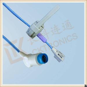 Good Quality Mindray 12 Pin Reusable Spo2 Sensor, Neonate Silicone Wrap Y Type, L 3m