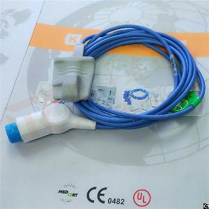 Good Quality Newtech 12 Pin Reusable Spo2 Sensor Ck-s0189-22, Adult Silicone Soft Tip, L 3m