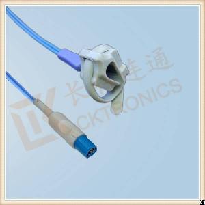 Hellige 10 Pin Reusable Spo2 Sensor Neonate Silicone Wrap, L 3m