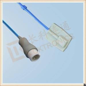 Hot Selling Mindray 7 Pin Reusable Spo2 Sensor Masimo Module, Pediatric Silicone Soft Tip, L 3m