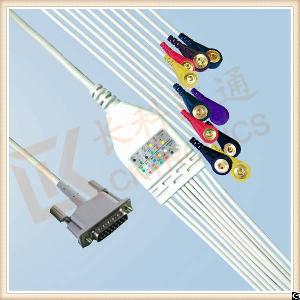 Hot Selling Philips One Piece Ecg Cable 10 Leadwires Clip, Aha