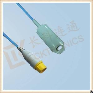 mek 8 pin reusable spo2 sensor adult finger clip l 3m